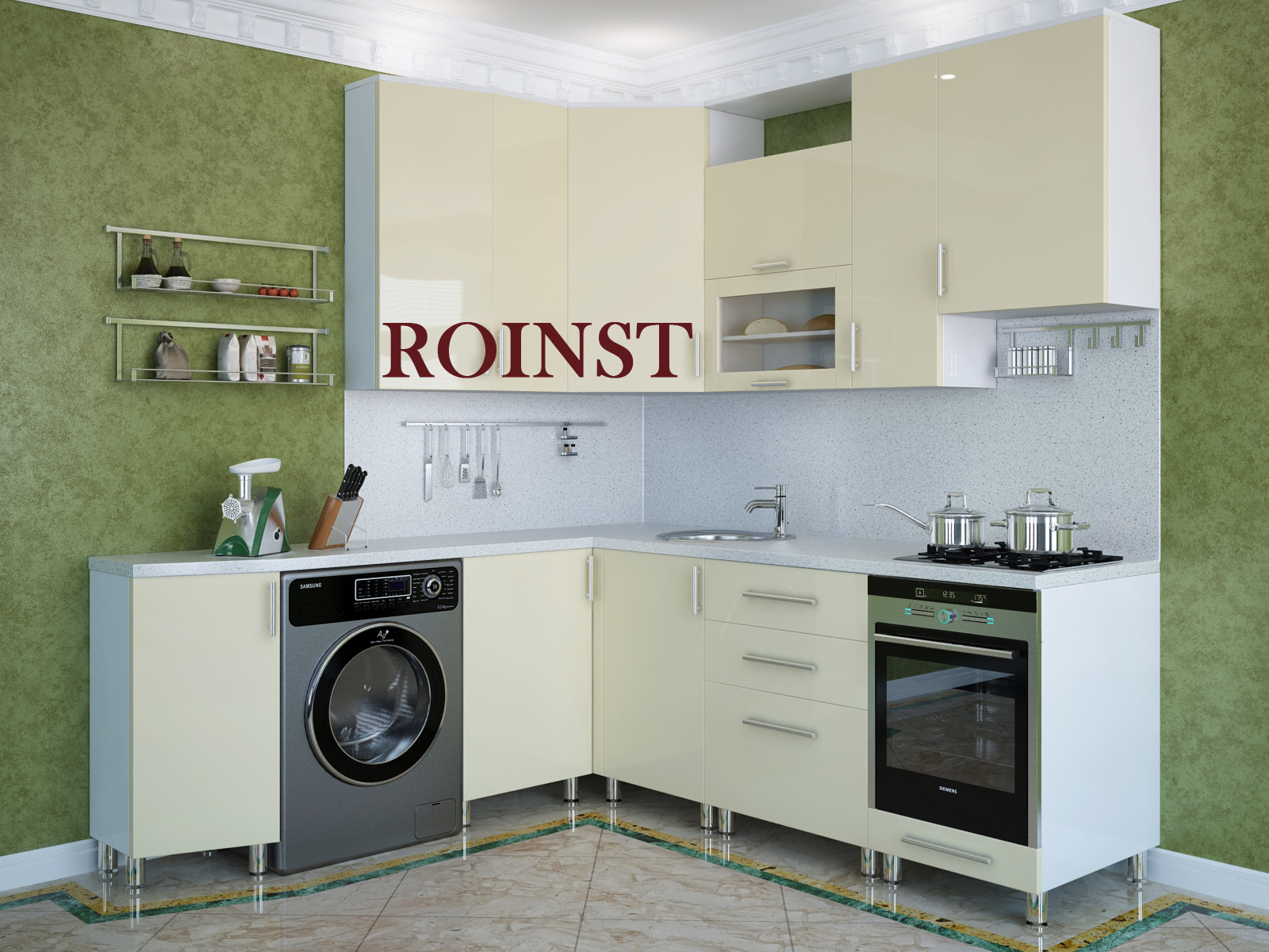 Кухни угловые на заказ МДФ Карла