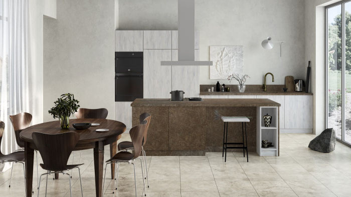 Кухня на заказ Дуб антик белый 1901