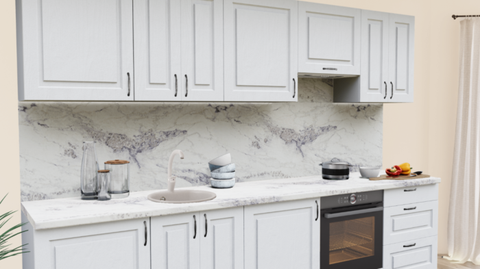 Кухня на заказ Дуб Арктик 1929 Прямоугольник