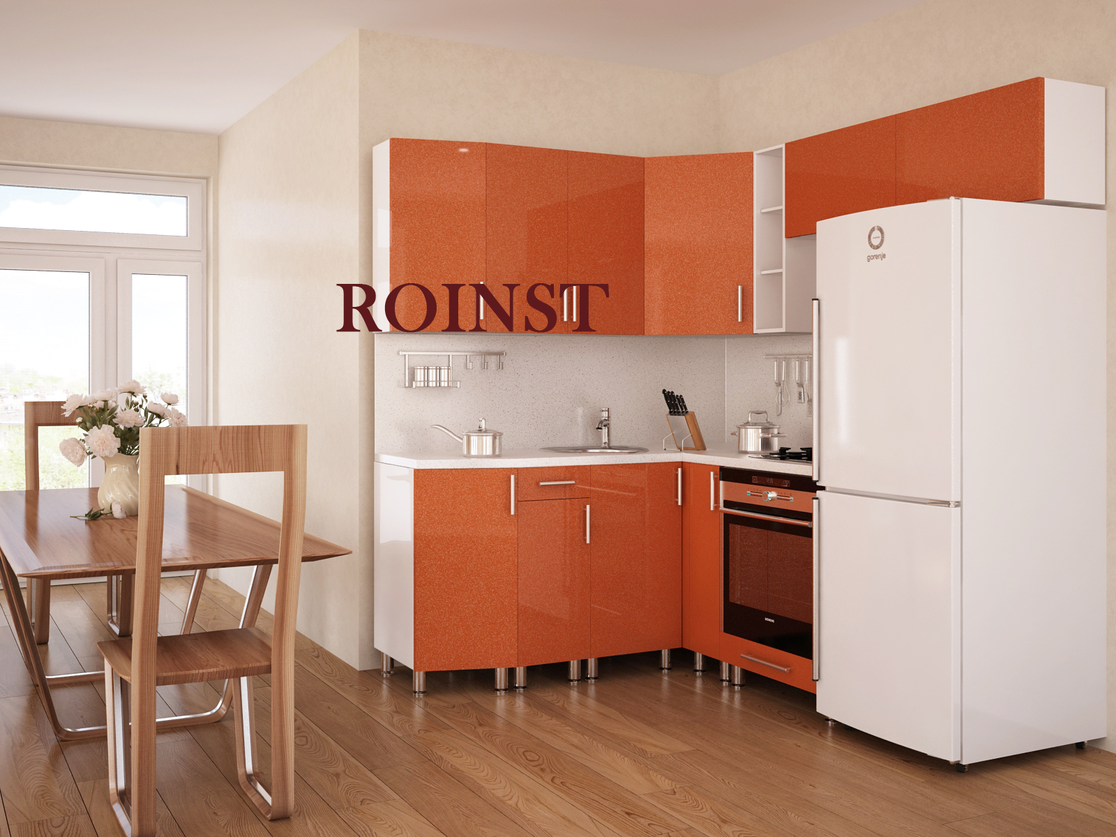 Кухни угловые на заказ МДФ Беатрис