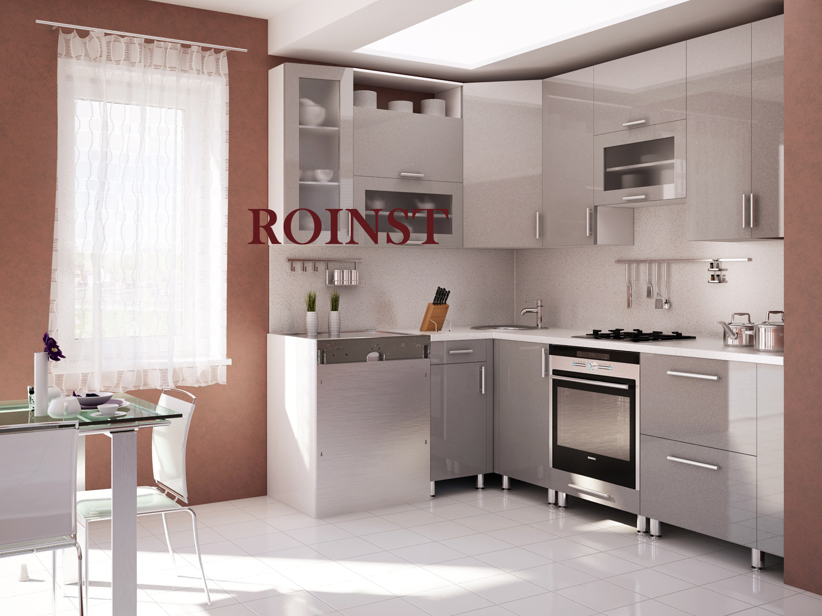 Кухни угловые на заказ МДФ Леокадия