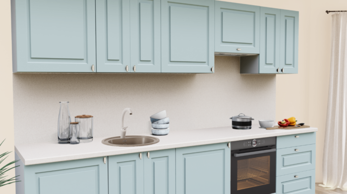 Кухня на заказ Ниагара 015 Прямоугольник