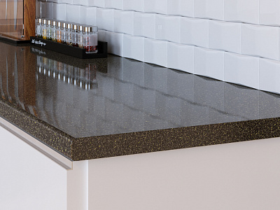 Столешница G018/1 галактика черная ГЛ 3000х600х27