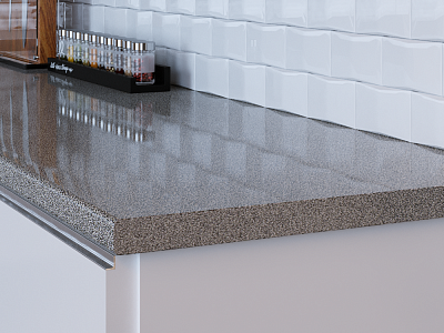 Столешница G015/1 галактика металлик ГЛ 3000х600х27