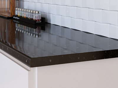 Столешница 713/1 черный гранит ГЛ 3000х600х40