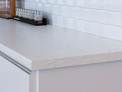 Столешница 3028/S Мрамор марквина белый NEW 3000х600х27