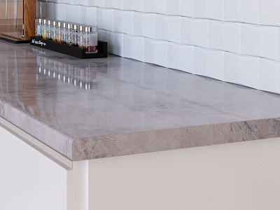 Столешница 734/1 мрамор марквина синий ГЛ 3000х600х40