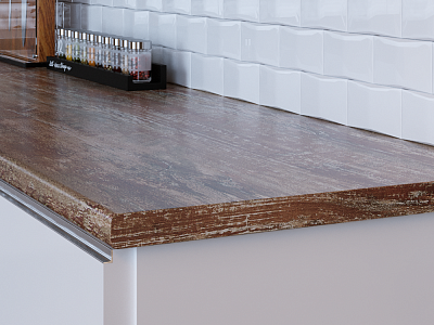 Столешница 4137/M винтаж коричневый 3000х600х27