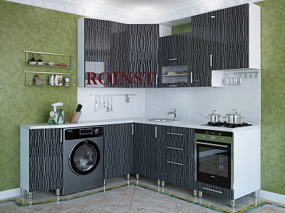 Кухни угловые на заказ МДФ Элодия