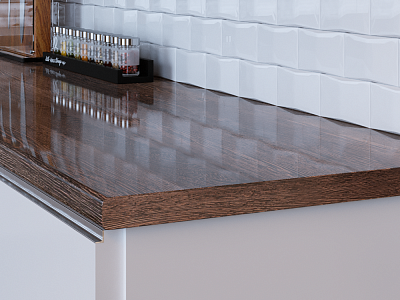 Столешница 316/1 дерево венге ГЛ 3000х600х27