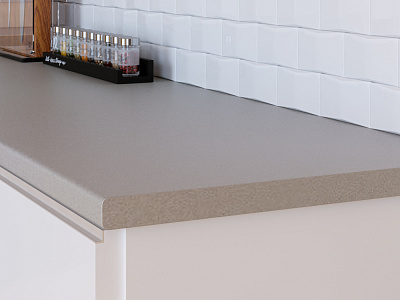 Столешница 1205/Br бриллиант св.серый 3000х600х40