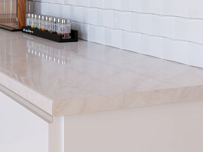 Столешница 2385/1 мрамор бежевый светлый ГЛ 3000х600х27