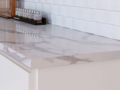 Столешница 727/1 гранит белый ГЛ 3000х600х27